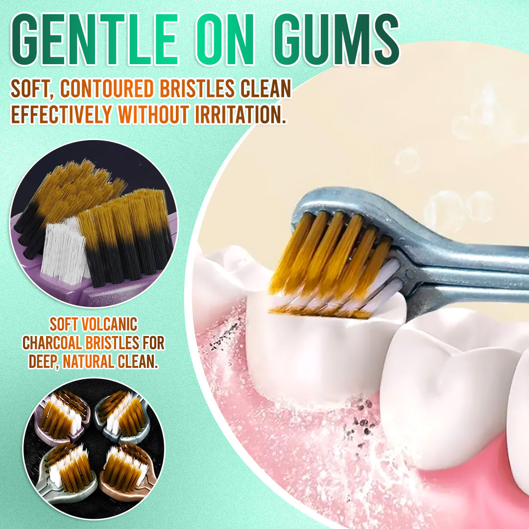 ✨ 360° Tri-Head Toothbrush: The Ultimate Clean for Braces & Sensitive Gums 🦷