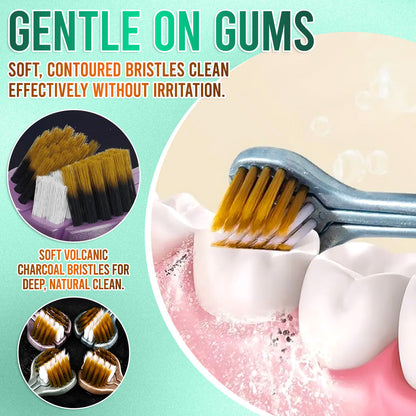 ✨ 360° Tri-Head Toothbrush: The Ultimate Clean for Braces & Sensitive Gums 🦷