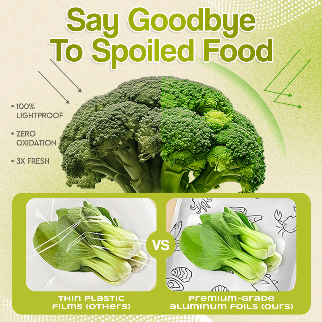 ✨ Reusable Aluminum Foil Sealable Food Storage Bags | Lock in Freshness, Prevent Leaks & Organize Your Kitchen ♻️🔒