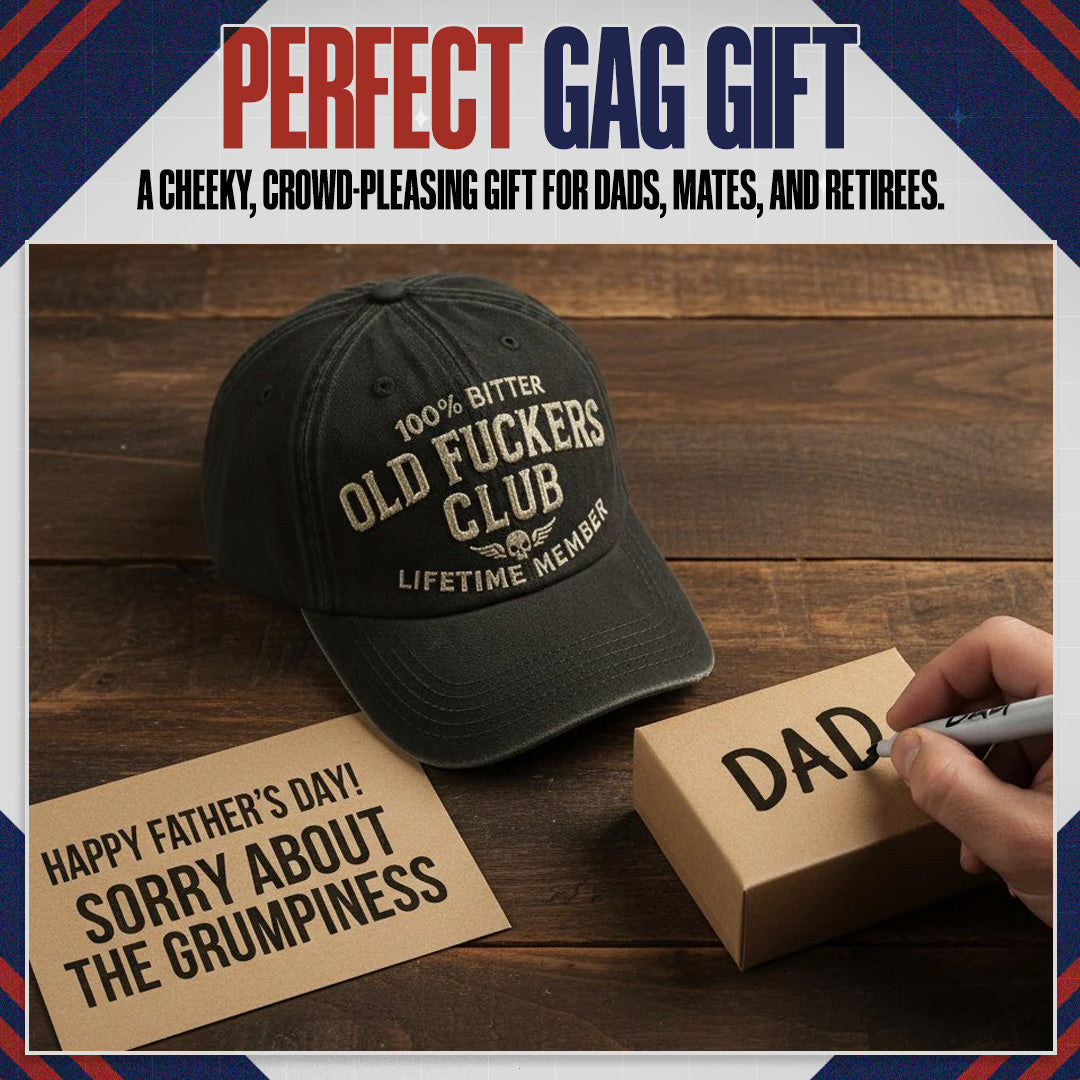 🧢 Old Fuckers Club — Vintage Cotton Dad Hat