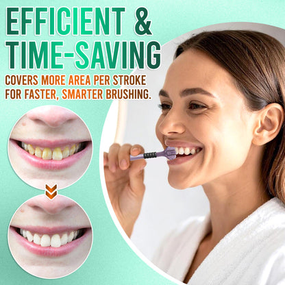 ✨ 360° Tri-Head Toothbrush: The Ultimate Clean for Braces & Sensitive Gums 🦷