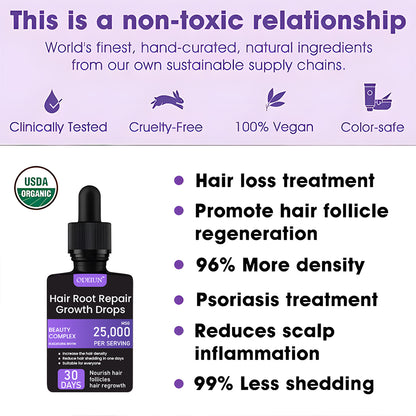 Odeiun™ ✨👩‍🔬 Odeiun™ Hair Root Repair Growth Drops – Fast Hair Growth, Repair Damaged Follicles, Restore Thick and Healthy Hair⚡
