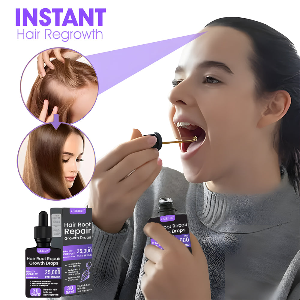Odeiun™ ✨👩‍🔬 Odeiun™ Hair Root Repair Growth Drops – Fast Hair Growth, Repair Damaged Follicles, Restore Thick and Healthy Hair⚡