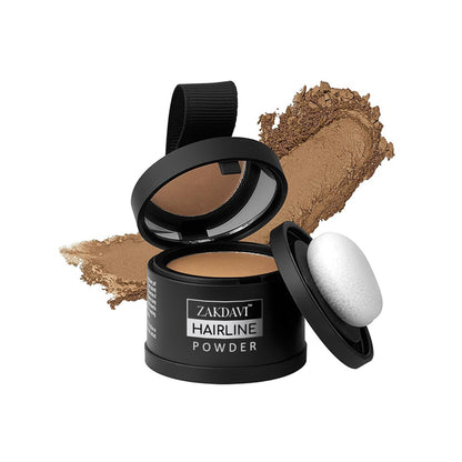 Zakdavi™ Instant Hairline & Root Concealer Powder — Natural, Waterproof Coverage for Fuller, Flawless Hair
