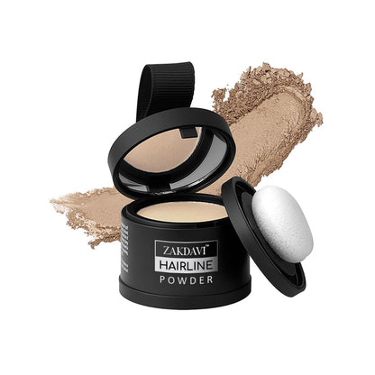 Zakdavi™ Instant Hairline & Root Concealer Powder — Natural, Waterproof Coverage for Fuller, Flawless Hair