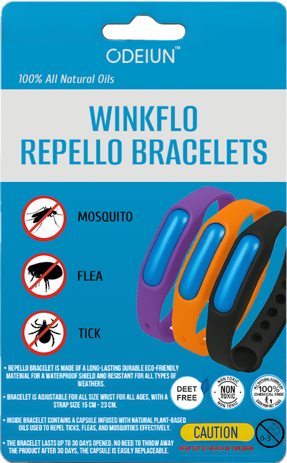 Odeiun™ Advanced Protective Insect Repellent Band-Premium Natural Anti-Flea, Tick & Mosquito Repellent Band for Outdoor Enthusiasts