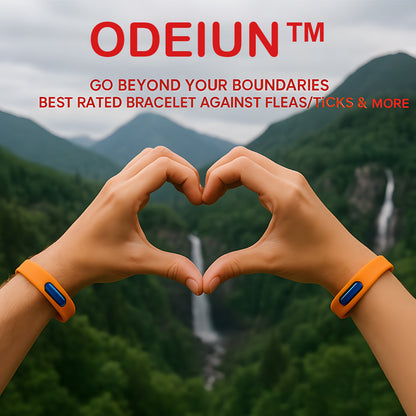 Odeiun™ Advanced Protective Insect Repellent Band-Premium Natural Anti-Flea, Tick & Mosquito Repellent Band for Outdoor Enthusiasts