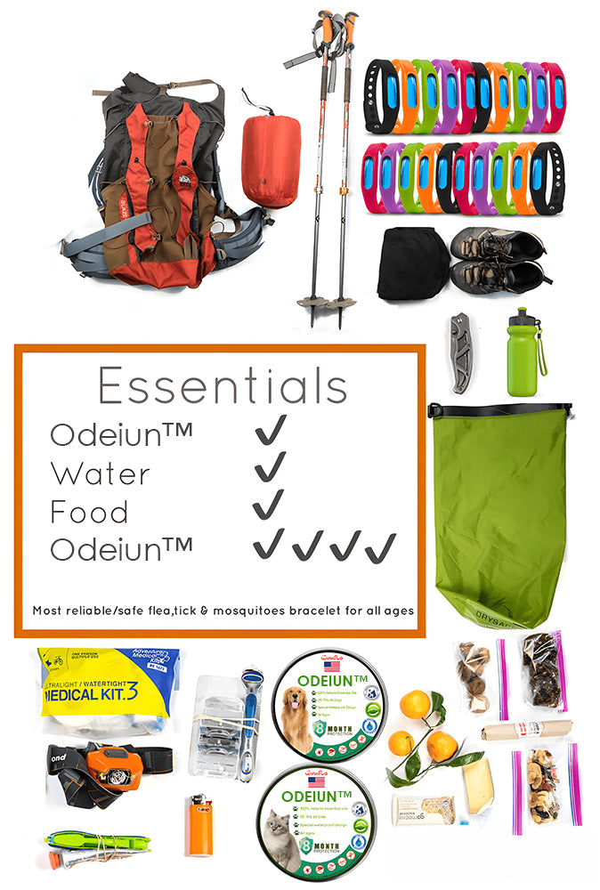 Odeiun™ Advanced Protective Insect Repellent Band-Premium Natural Anti-Flea, Tick & Mosquito Repellent Band for Outdoor Enthusiasts