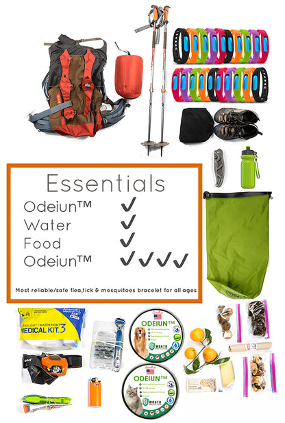 Odeiun™ Advanced Protective Insect Repellent Band-Premium Natural Anti-Flea, Tick & Mosquito Repellent Band for Outdoor Enthusiasts