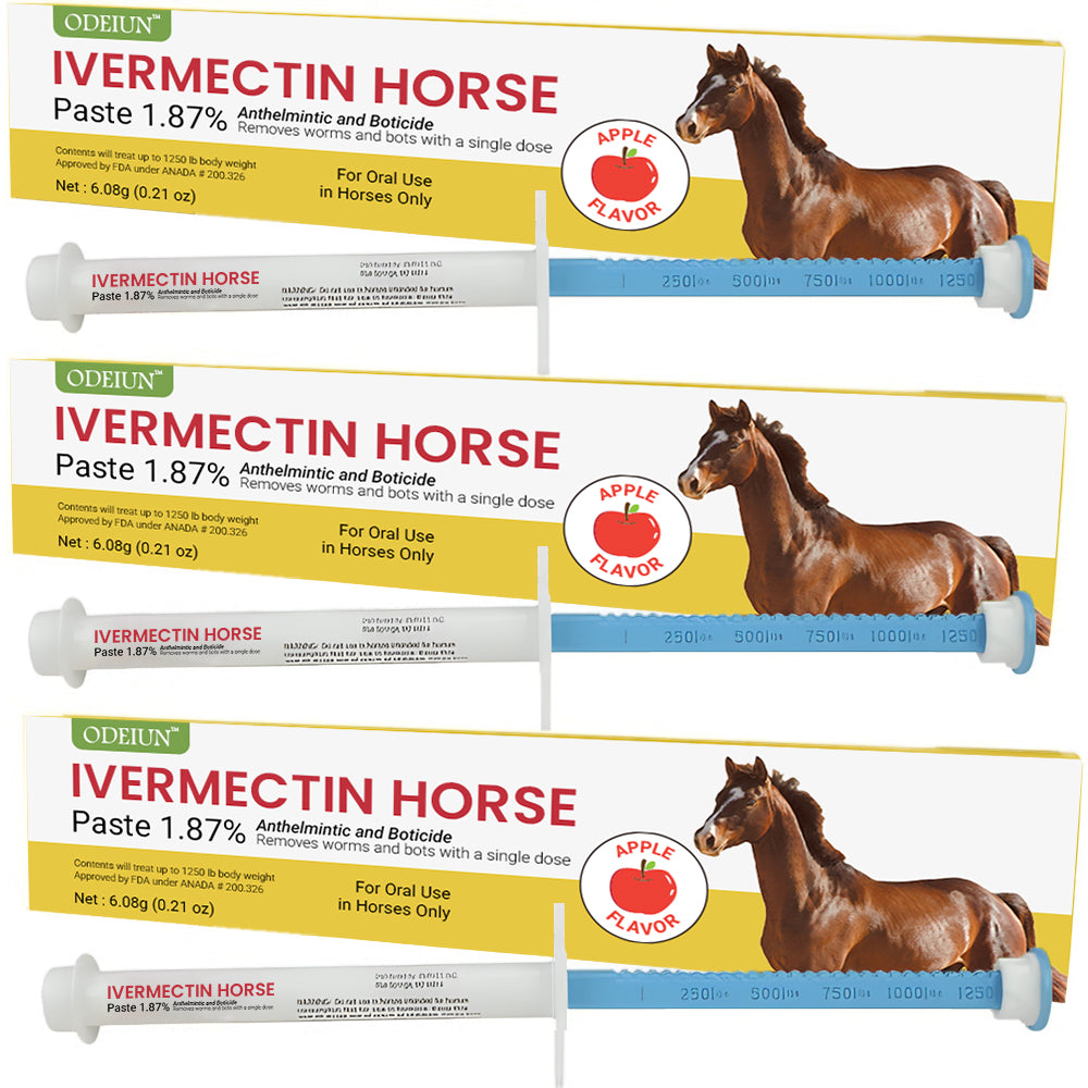 🔥 Last Day 49% OFF – Ivermectin Horse Dewormer Paste 1.87% (6.08g Tube)