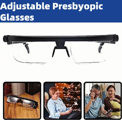 Dial Adjustable Focus Glasses – -6.0 to +3.0 Diopter Range