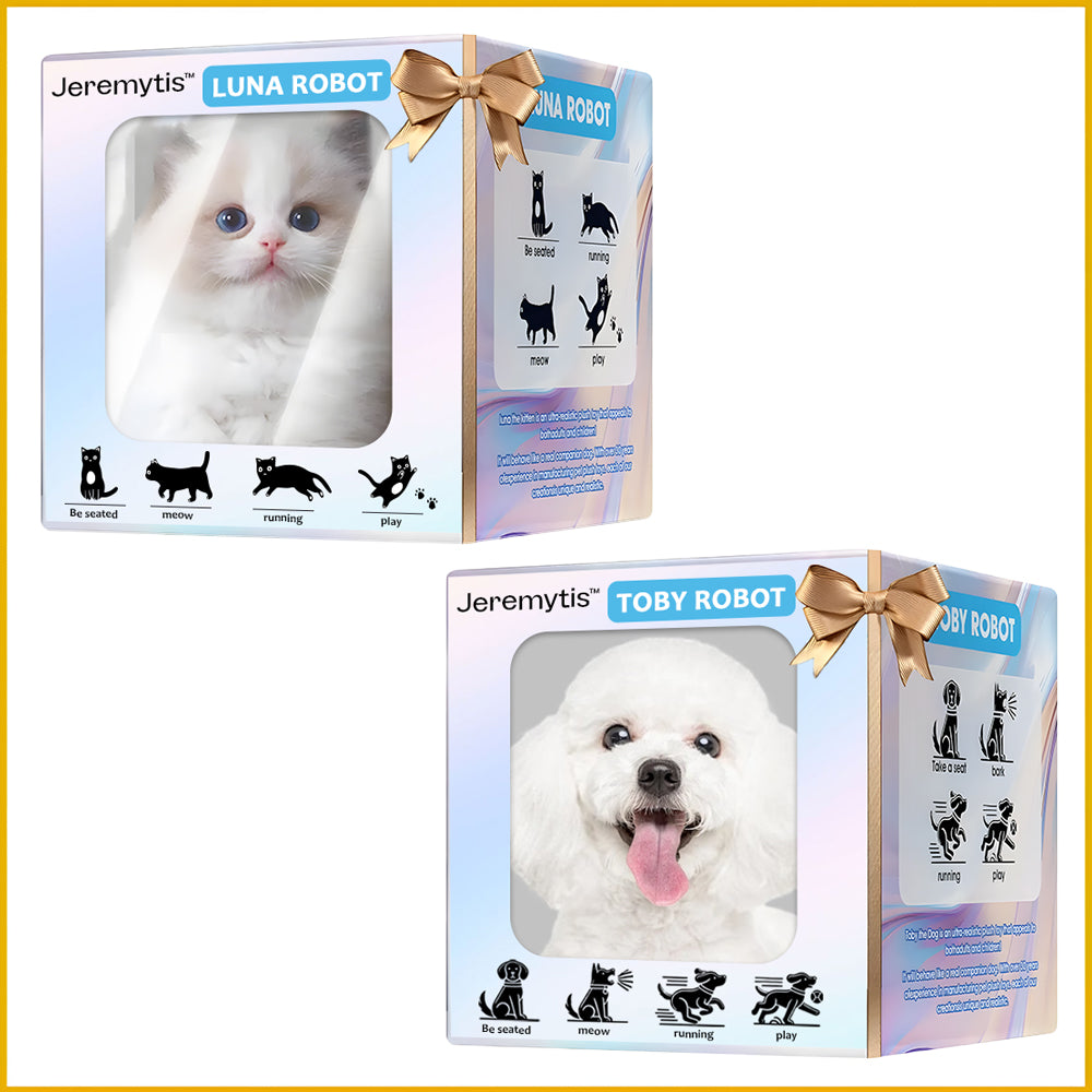 【Jeremytis™ Official Store】LUNA the Robot Cat 😺& TOBY the Robot Dog🐶 – Perfect Pet Duo for Kids & Family – Last Day for Sale!