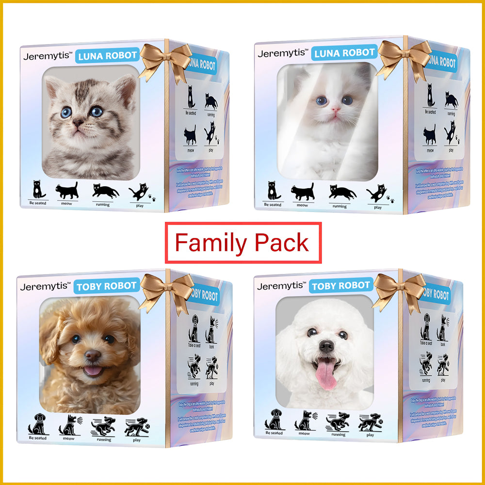 【Jeremytis™ Official Store】LUNA the Robot Cat 😺& TOBY the Robot Dog🐶 – Perfect Pet Duo for Kids & Family – Last Day for Sale!