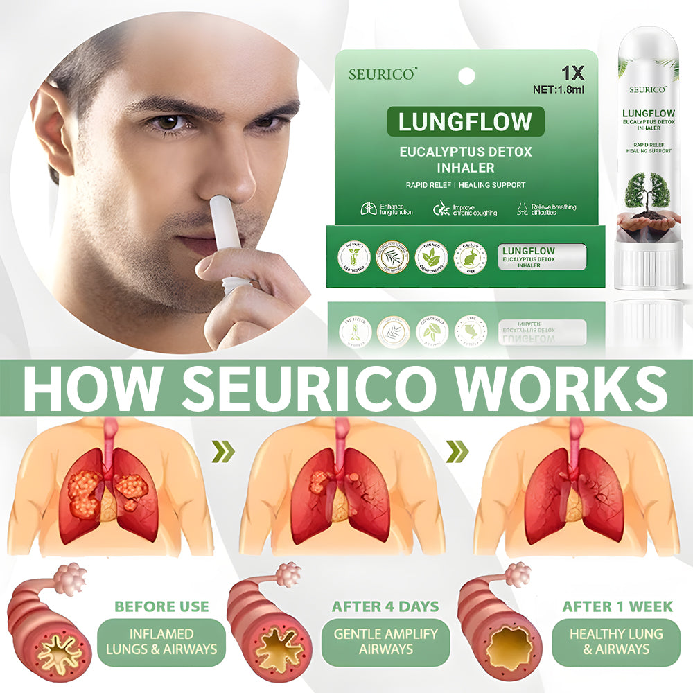 Seurico™ LungFlow Eucalyptus Detox Inhaler