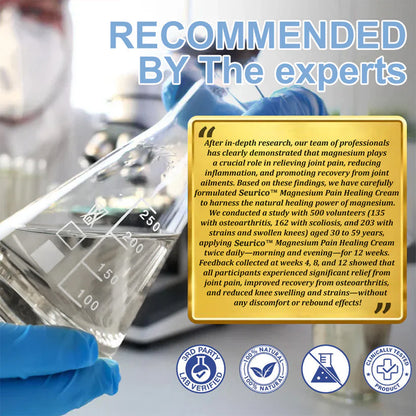 ✅HSE Approved: Seurico™ Magnesium Pain Healing Bone Cream ( Relief of neuropathy, muscle spasms, chronic pain, twitches or cramps, poor bone health and other arthritis)