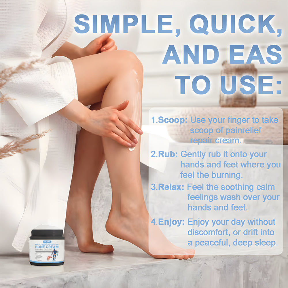 ✅HSE Approved: Seurico™ Magnesium Pain Healing Bone Cream ( Relief of neuropathy, muscle spasms, chronic pain, twitches or cramps, poor bone health and other arthritis)