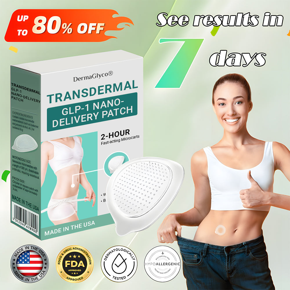 [See results in 7 days]🔥DermaGlyco® Transdermal GLP-1 Nano-Delivery Patch（Painless, long-lasting, addressing diabetes, obesity, and cardiovascular diseases）🌞