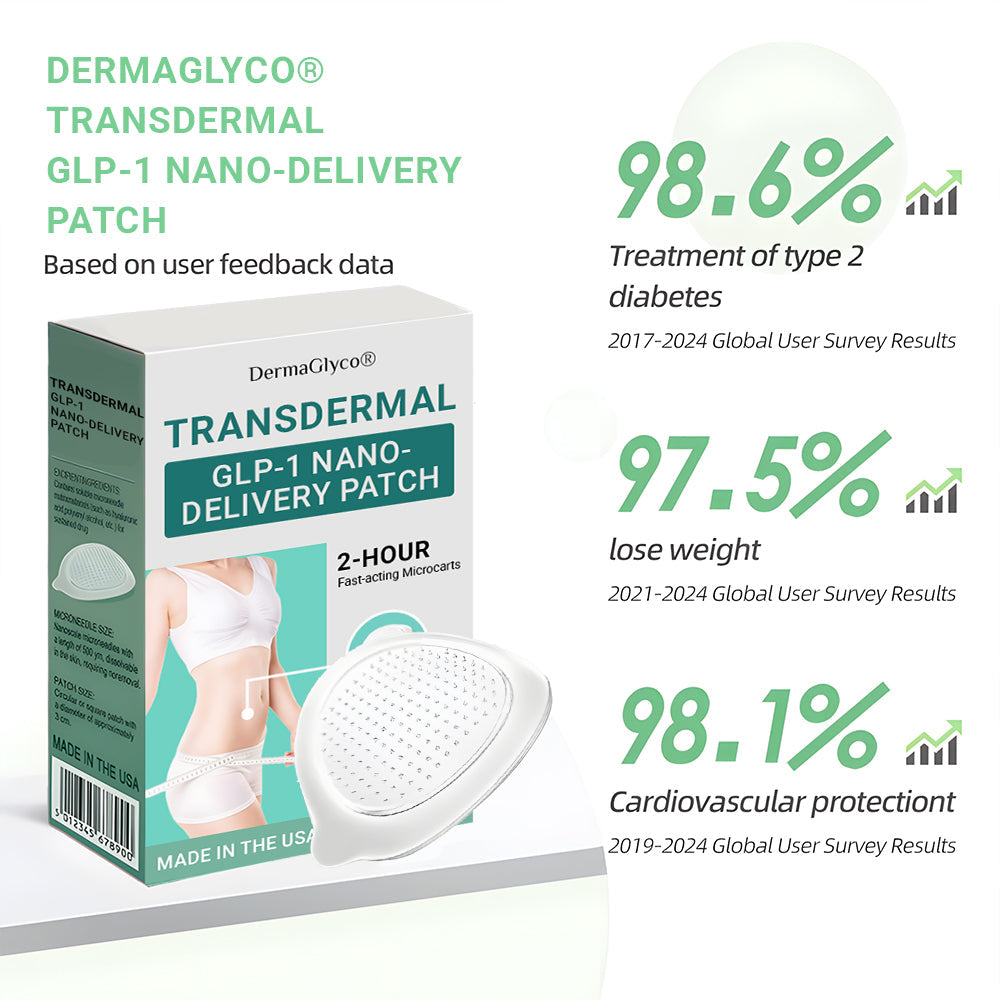 [See results in 7 days]🔥DermaGlyco® Transdermal GLP-1 Nano-Delivery Patch（Painless, long-lasting, addressing diabetes, obesity, and cardiovascular diseases）🌞