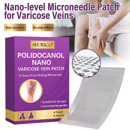 Seurico™ Polidocanol Nano Varicose Vein Relief Patch 👩🏼‍⚕️ Clinically Recommended by NICE (National Institute for Health and Care Excellence)