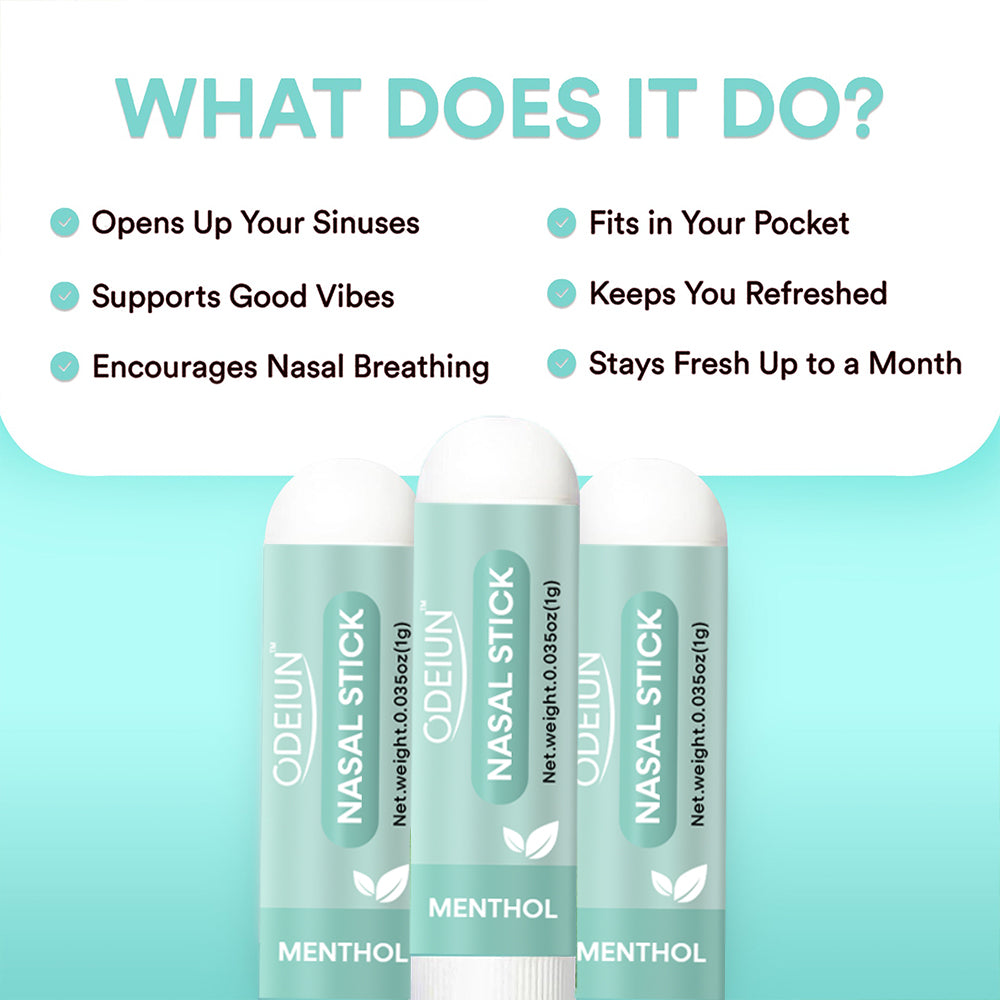 Odeiun™ Instant Relief Nasal Stick – Clear Congestion, Boost Energy & Curb Cravings Naturally