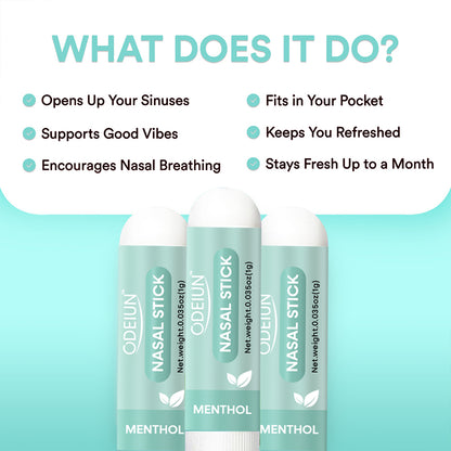 Odeiun™ Instant Relief Nasal Stick – Clear Congestion, Boost Energy & Curb Cravings Naturally