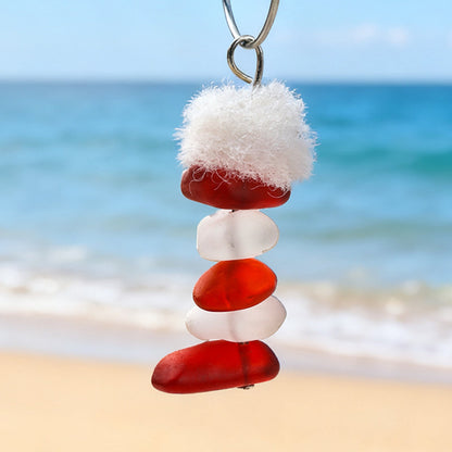 🔥Handmade Sea Glass Christmas Ornament