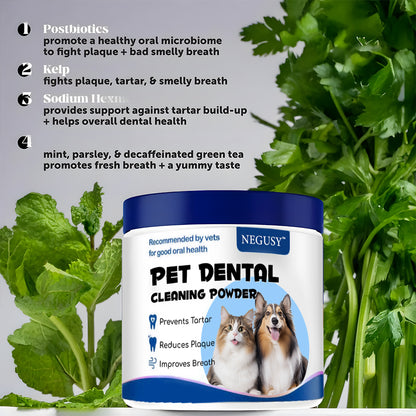 【Official Store】Negusy™ Pet Dental Powder – Freshen Breath, Regenerate Teeth & Remove Tartar – Last Day! 70% OFF!
