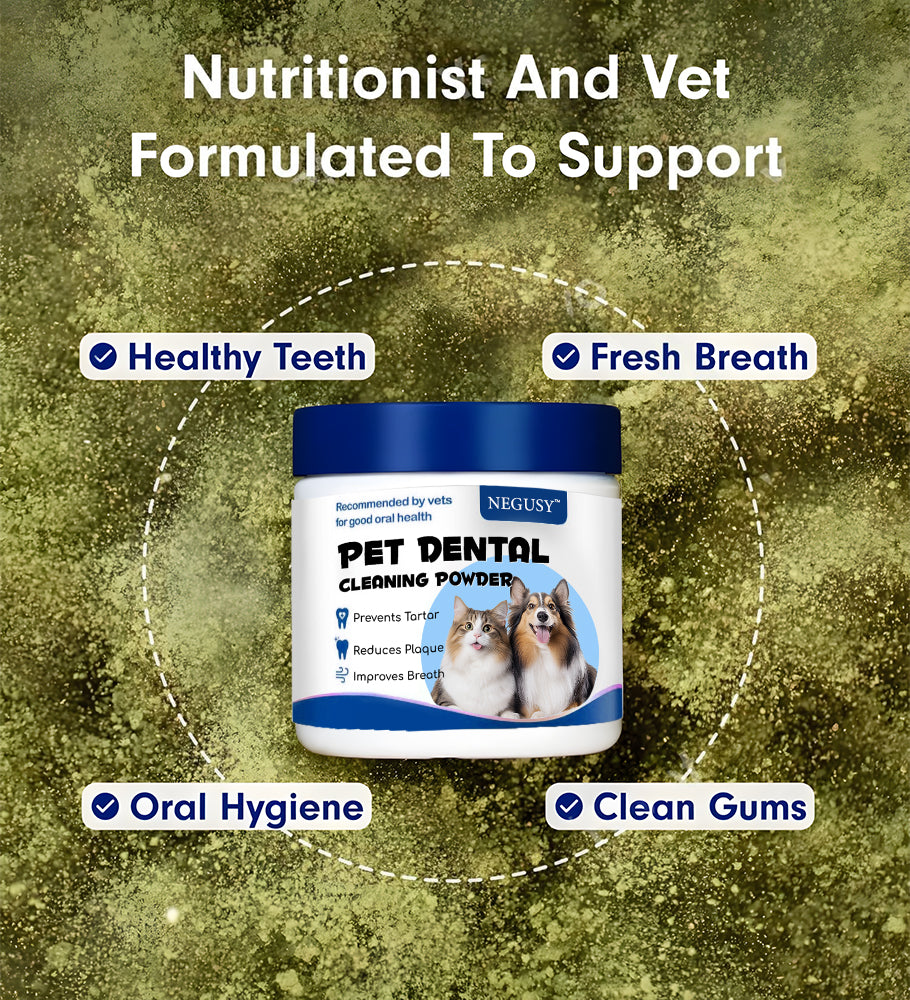 【Official Store】Negusy™ Pet Dental Powder – Freshen Breath, Regenerate Teeth & Remove Tartar – Last Day! 70% OFF!