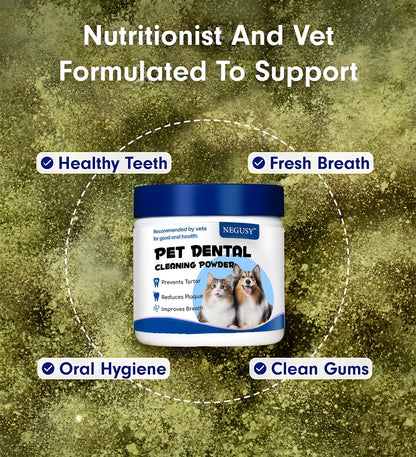 【Official Store】Negusy™ Pet Dental Powder – Freshen Breath, Regenerate Teeth & Remove Tartar – Last Day! 70% OFF!