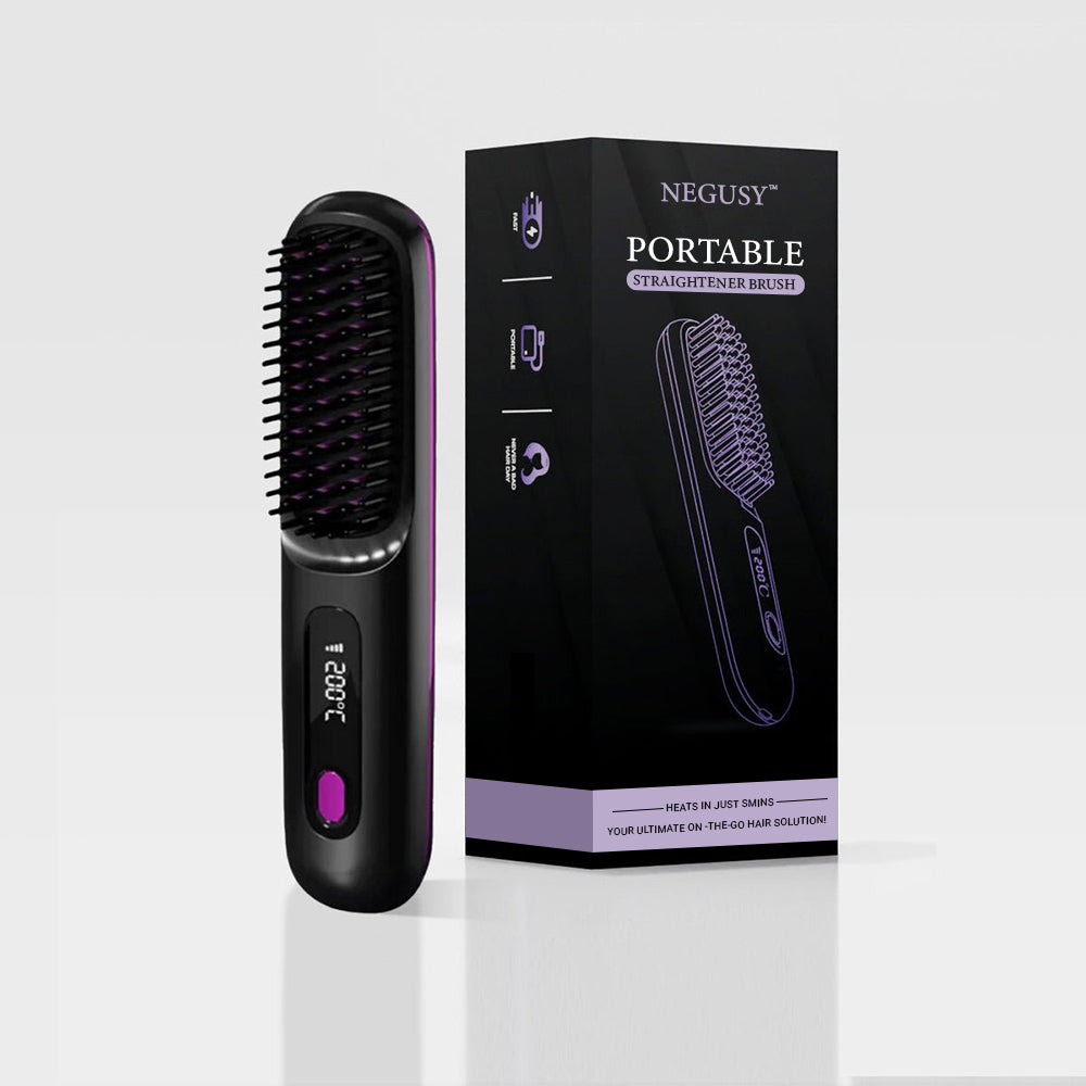 Negusy™ Portable Straightener Brush PRO