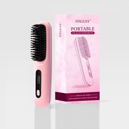 Negusy™ Portable Straightener Brush PRO