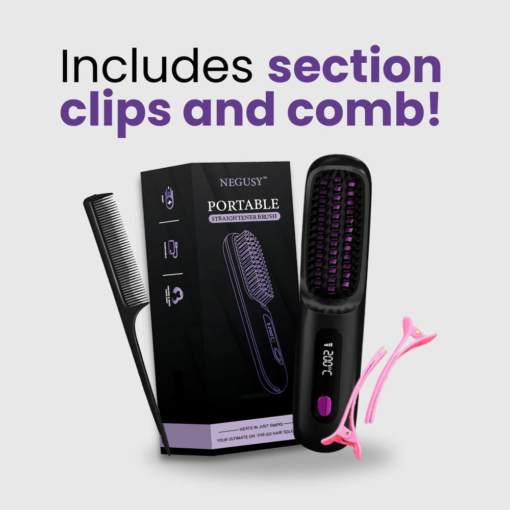 Negusy™ Portable Straightener Brush PRO