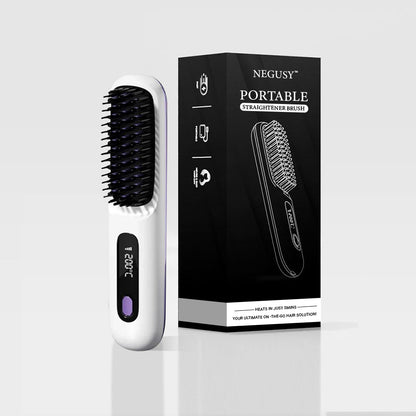 Negusy™ Portable Straightener Brush PRO