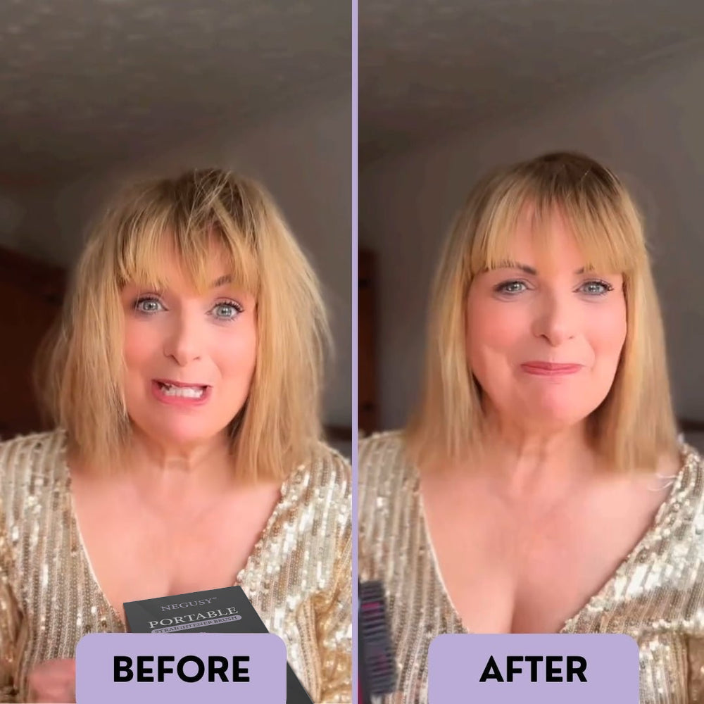Negusy™ Portable Straightener Brush PRO