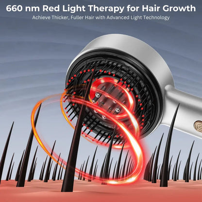 Red Light Therapy Electric Scalp Massager：Stimulate Hair Growth, Soothe Your Scalp, and Enjoy a Spa-Like Relaxation Experience!