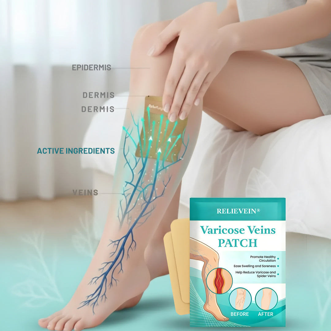 🩺 RELIEVEIN® Advanced Varicose Veins Patch: Clinical-Strength Vein Repair & Swelling Relief  🦵