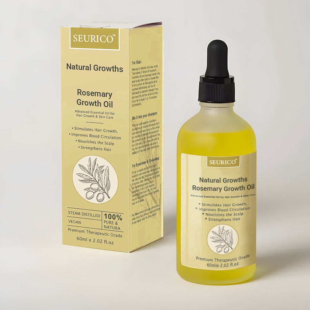 🌟 Last Day Sale – 80% OFF! 🌟Seurico™ Rosemary Hair Growth Oil 100% Natural Hair Growths
