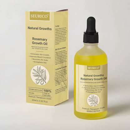 🌟 Last Day Sale – 80% OFF! 🌟Seurico™ Rosemary Hair Growth Oil 100% Natural Hair Growths