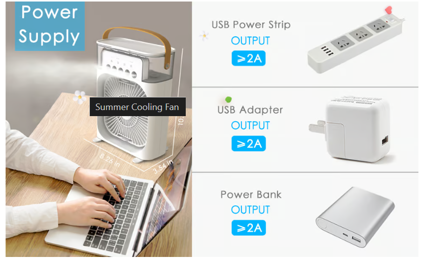 Summer Hot Sale 49% OFF🔥Portable Humidifier Air Cooler Mist Fan