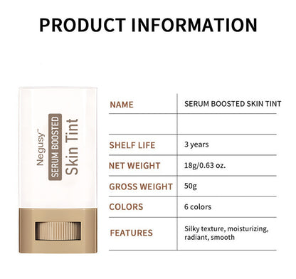 🔥🔥Foundation Stick Beauty Balm Serum Boosted Skin Tint🎁free-concealer-brush