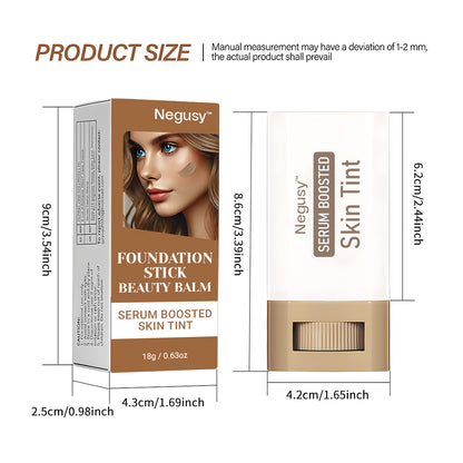 🔥🔥Foundation Stick Beauty Balm Serum Boosted Skin Tint🎁free-concealer-brush