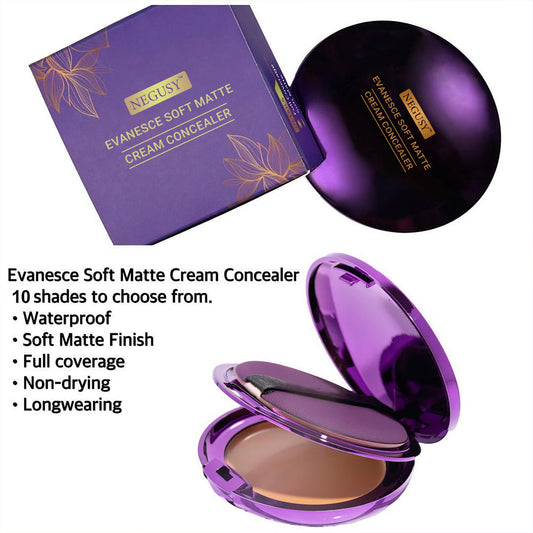 Negusy™ Evanesce Soft Matte Cream Concealer with Brush FREE !🎁