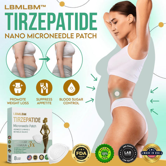 LBMLBM™ NIDDK-Tirzepatide Slimming NANO MICRONEEDLE PATCH （Zero Pain, 24/7 Release | Lose 20lbs FAST | 90% Sugar Drop | ）