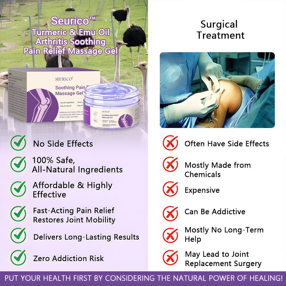 Seurico™ Joint Rescue Gel – Turmeric & Emu Oil Formula for 7-Day Pain Relief