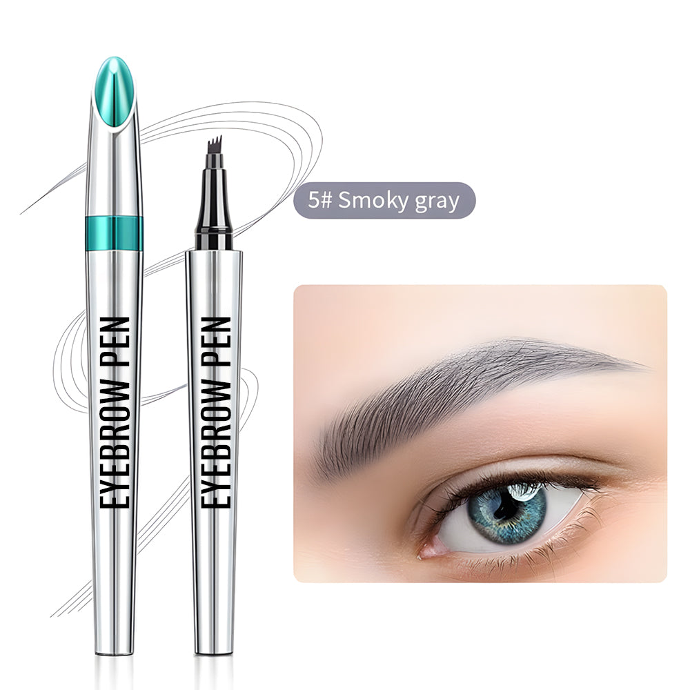 3D Waterproof Microblading Eyebrow Pen 4 Fork Tip Tattoo Pencil