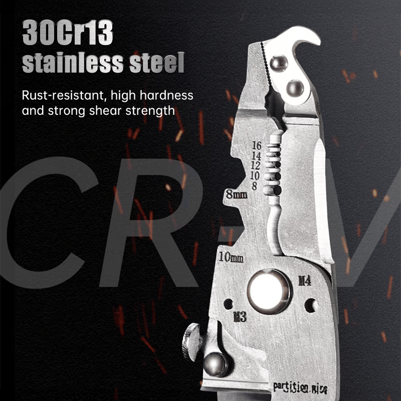 Multifunctional Folding Wire Stripper-Professional Electrician Tool