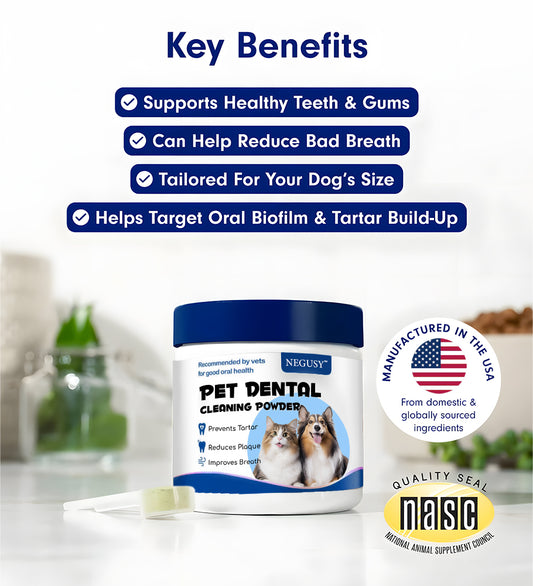 【Official Store】Negusy™ Pet Dental Powder – Freshen Breath, Regenerate Teeth & Remove Tartar – Last Day! 70% OFF!