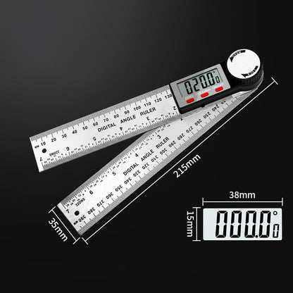 🔥 ZAKDAVI™ Digital Angle Ruler 📏 | Precision Measuring Tool with LCD Display for DIY & Woodworking