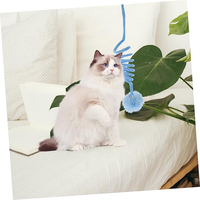 🐾 Hanging Cat Teaser Stick – Interactive Plush Toy & Scratcher for Happy, Active Indoor Cats!