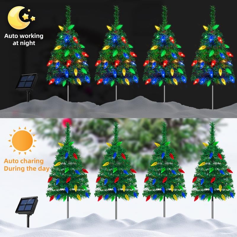 🎄 Christmas Flash Deal 🎁 | 4-in-1 Aurora Haven Solar-Powered Christmas Tree ✨ – Festive Glow, Energy-Saving, Waterproof & Easy Setup